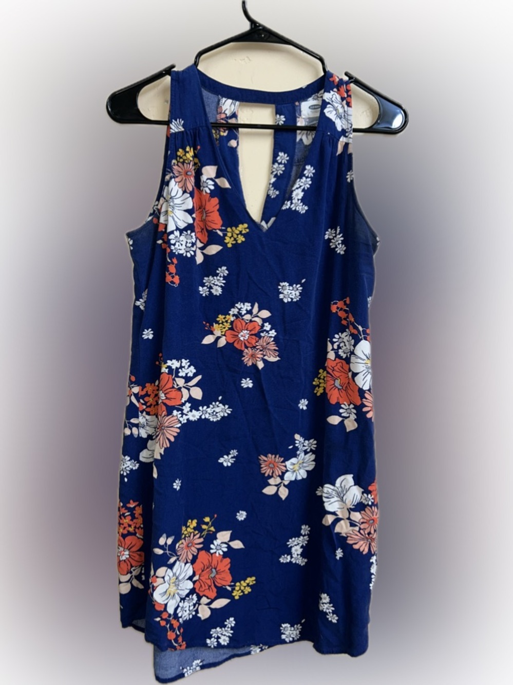 🔥5/$35🔥 Old Navy Navy Floral Sundress | Size M - Picture 5 of 8